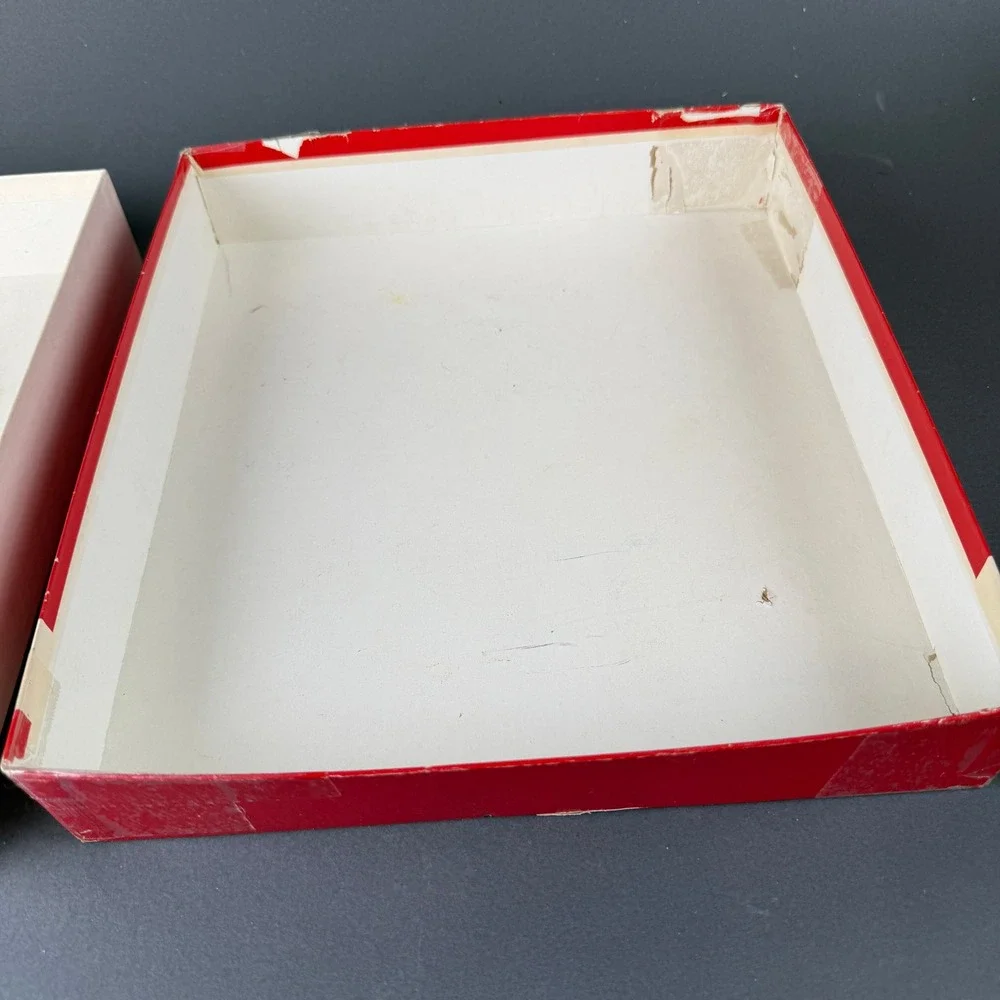 Myers Bros Vintage Gift Box Red 11x12x2 Department Store Memorabilia Good